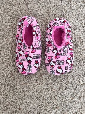 Hello Kitty Pink Fleece women’s  One-Piece Slippers